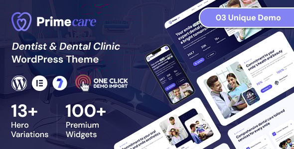 Primecare - Dentist WordPress Theme