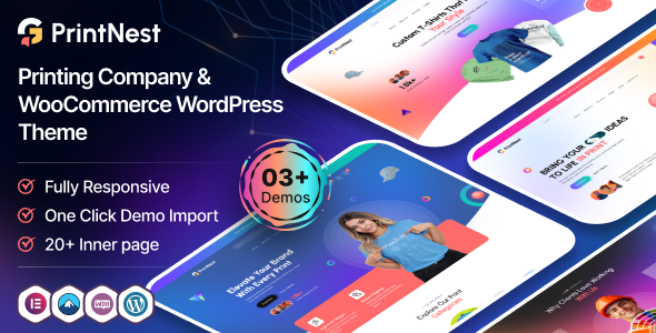 PrintNest  Printing Company & WooCommerce WordPress Theme