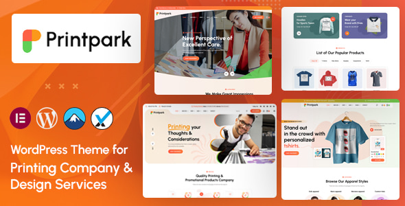 PrintPark - Printing Company & Design Services WordPress Theme