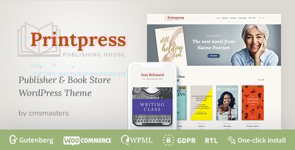 Printpress 1.2.5 - Book Publishing WordPress Theme