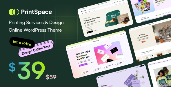 PrintSpace 1.4.4 - Printing Services & Design Online WooCommerce WordPress theme