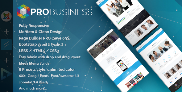 ProBusiness 3.8 - Multi-Purpose Joomla Template