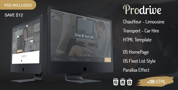 Prodrive - Chauffeur Limousine Transport and Car Hire HTML Template