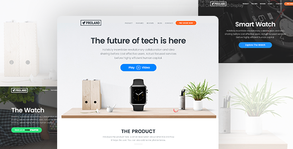 Product Landing Page Template 15 - Proland