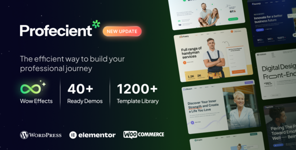 Profecient 1.1.3 - Multipurpose Elementor Business & WooCommerce WordPress Theme