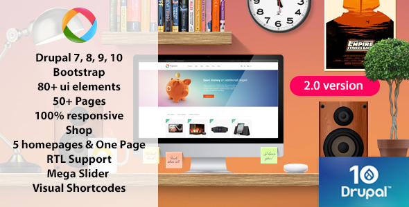 Progressive 2.2 - Drupal 10 Multipurpose Responsive Theme