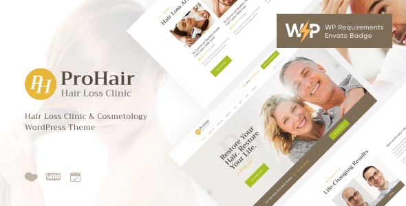 ProHair 1.4.3 - Hair Loss & Transplantation Clinic WordPress Theme