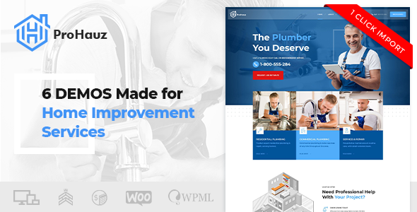 ProHauz 6 - Handyman & Plumber WordPress Theme