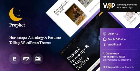 Prophet 1.19 - HoroscopeAstrology & Fortune Telling WordPress Theme