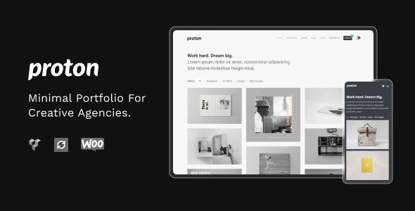 Proton 1.6.0 - Minimal WordPress Portfolio Theme