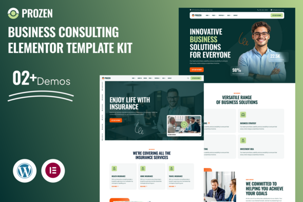 Prozen  Business Consulting Elementor Template Kit