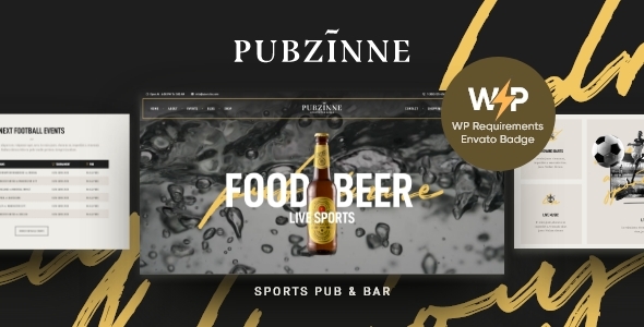 Pubzinne 1.0.14 - Sports Bar & Pub WordPress Theme