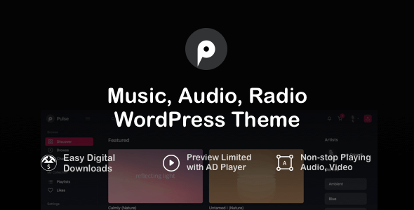pulse - Music Audio & Radio WordPress Theme