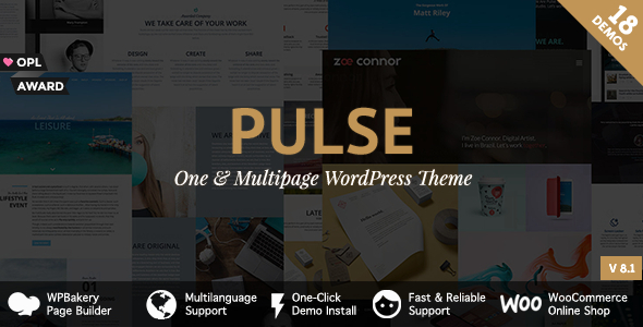 Pulse 8.7 - Premier WordPress Theme