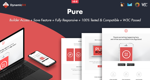 Pure 2.0 - Responsive Email  Online Template Builder