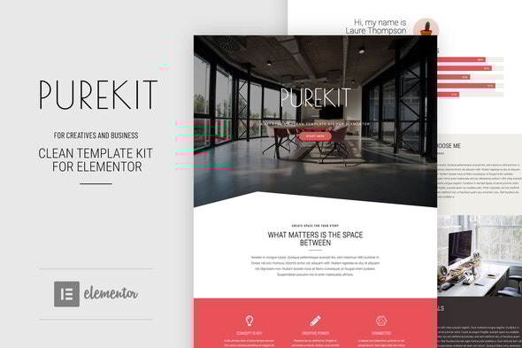 Purekit 1.1 - Creatives & Business Elementor Template Kit