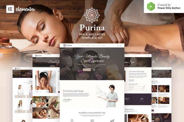Purina 1.1.0 - Spa & Wellness Elementor Template Kit