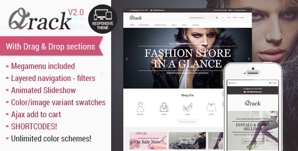 Qrack 2.0.6 - Responsive Shopify Theme with sections