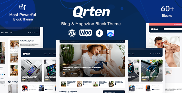 Qrten 1.0.2 - Block-Based WordPress Theme for Blog & Magazine