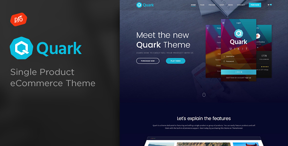 Quark 4.2 - Single Product eCommerce WordPress Theme