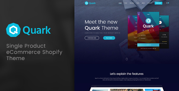 Quark 2.0 - Single Product Shop Shopify Theme