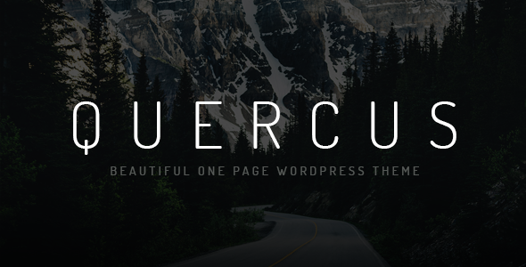 Quercus 6.9 - Responsive One Page WordPress Theme