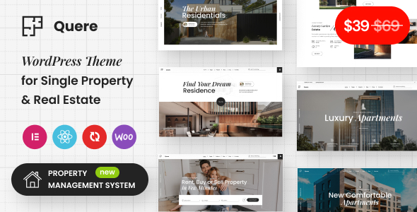 Quere 1.0.9 - Real Estate & Apartments WordPress Theme