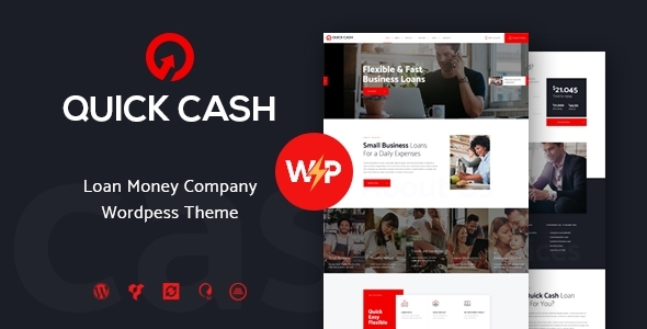 Quick 1.4.15 - Cash  Loan Company & Finance Advisor WordPress Theme