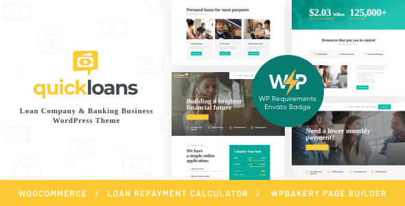 QuickLoans 1.1.14 - Loan Company & Bank WordPress Theme