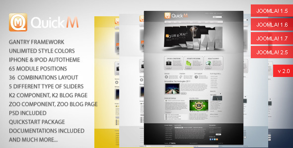 QuickM 23.08.11 - Template for Joomla 1.5