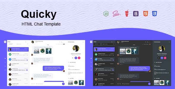 Quicky 1.4 - HTML Chat Template