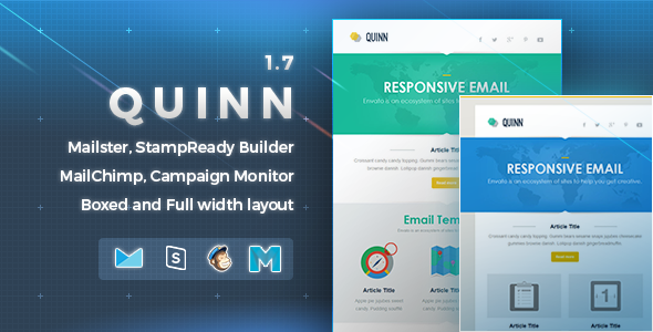 Quinn 1.7 - Responsive Email Template