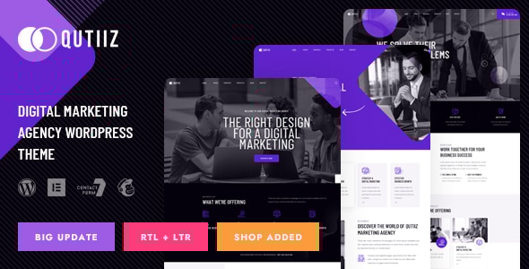 Qutiiz 1.2 - Digital Marketing Agency WordPress Theme