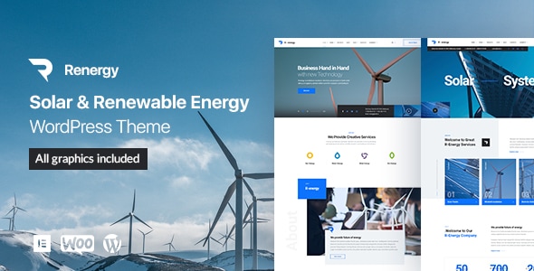 R-energy 3.0 - Solar and Renewable Energy WordPress Theme