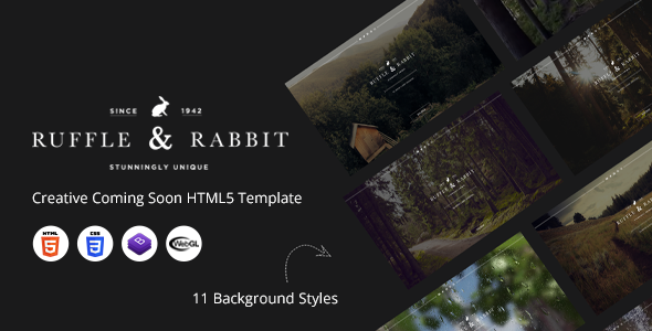 Rabbit 5.3.3 - Creative Coming Soon HTML5 Template