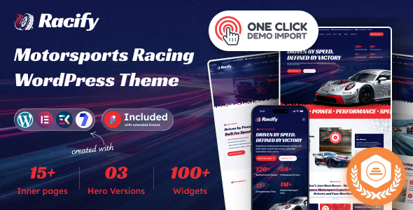 Racify - Motorsports Racing WordPress Theme