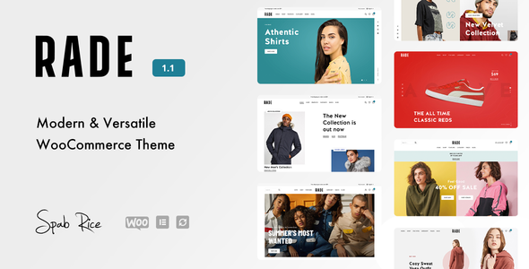 Rade 1.0 - A Versatile WooCommerce Theme