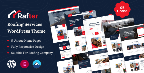 Rafter 6.8 - Roofing Services WordPress Theme