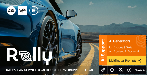 Rally 1.6 - Car Service & Motorcycle WordPress Theme