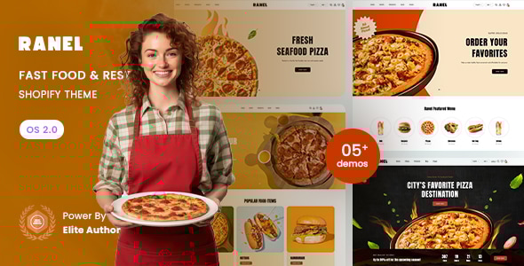 Ranel - Fast Food & Restaurant Shopify 2.0 Theme