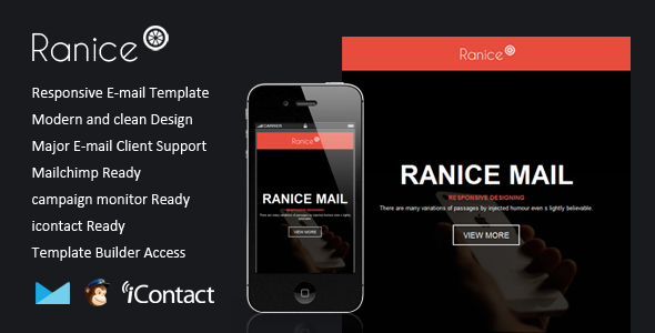 Ranice - Responsive Email  Themebuilder Access