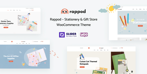 Rappod  Stationery & Gift Store WooCommerce WordPress Theme