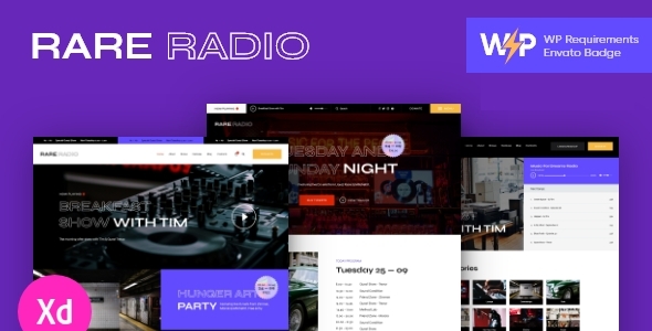 Rare 1.0.17 - Radio  Music Radio & Podcast WordPress Theme
