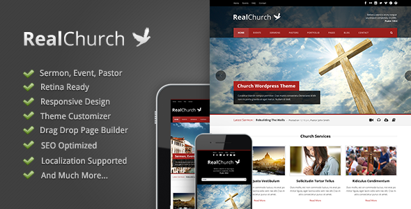 Real Church 6.8 Responsive Retina Ready WordPress