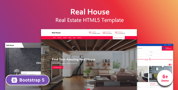 Real House 5.0.2 - Real Estate HTML Template