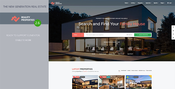 Reality 2.6.3 - Estate Multipurpose WordPress Theme