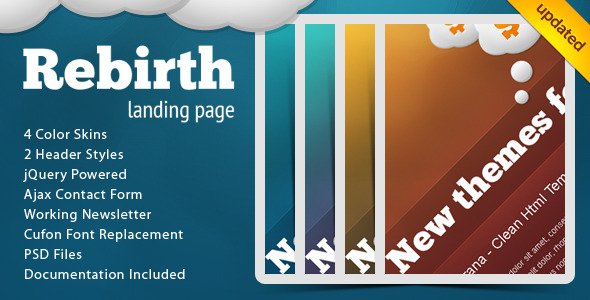 Rebirth 11.02.2011 - Landing Page