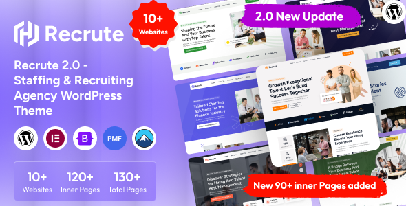Recrute 2.0.0 - Staffing & Recruiting Agency WordPress Theme