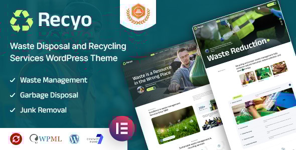 Recyo - Recycling & Waste Management WordPress Theme