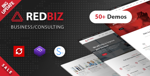 RedBiz 01.04.2019 - Business & Consulting Multi-Purpose Template